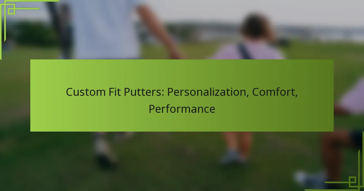 Custom Fit Putters: Personalization, Comfort, Performance