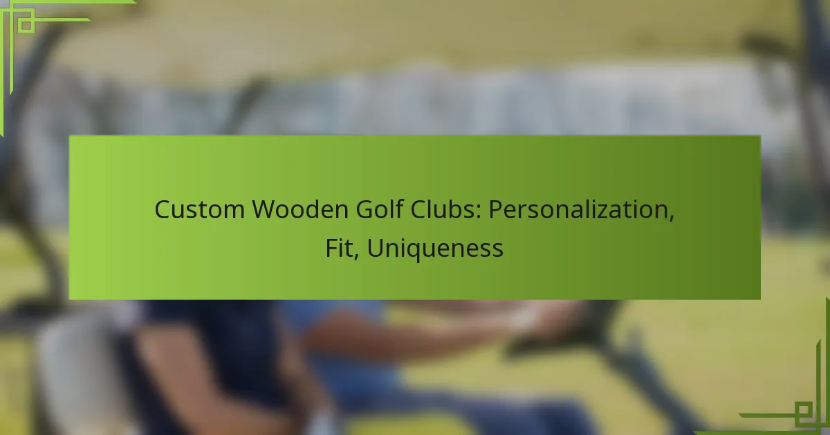 Custom Wooden Golf Clubs: Personalization, Fit, Uniqueness