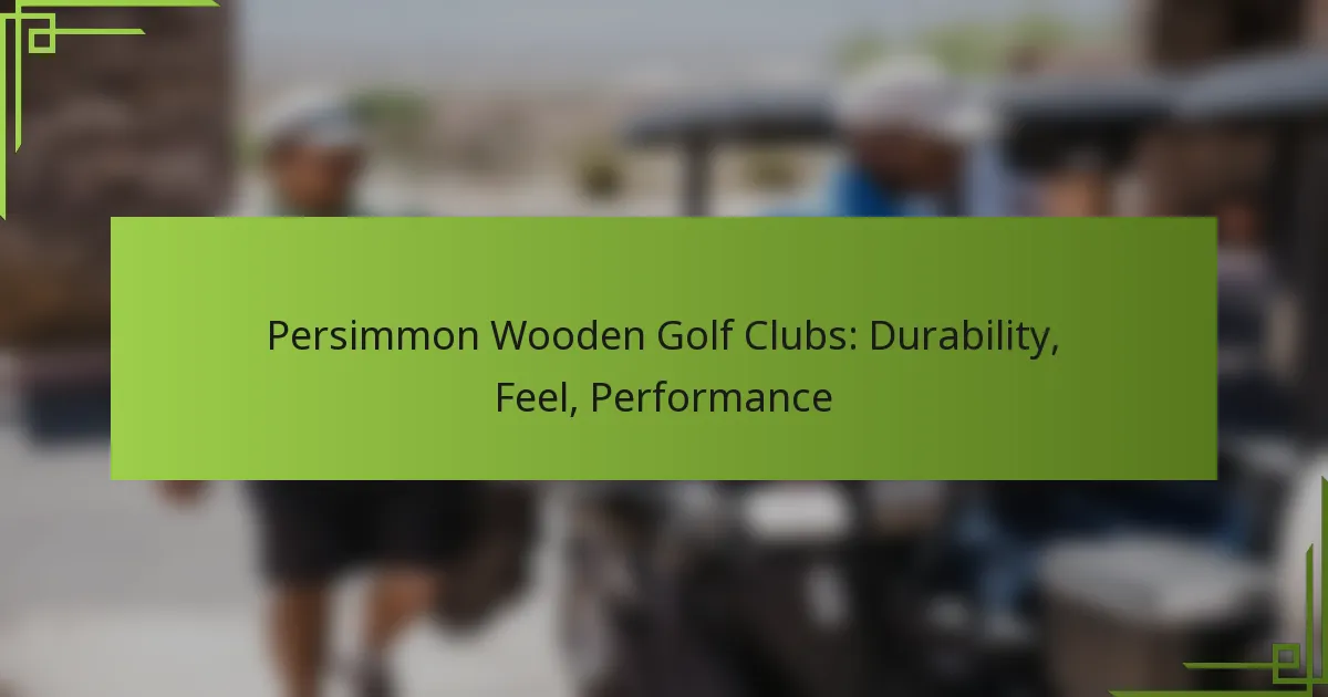 Persimmon Wooden Golf Clubs: Durability, Feel, Performance