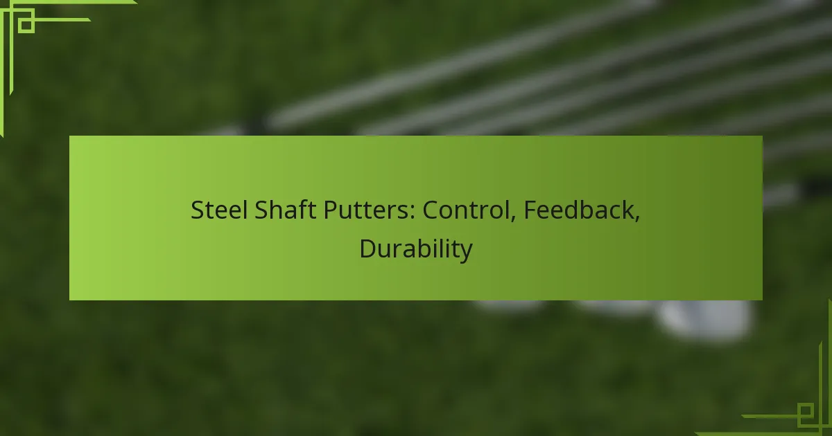 Steel Shaft Putters: Control, Feedback, Durability