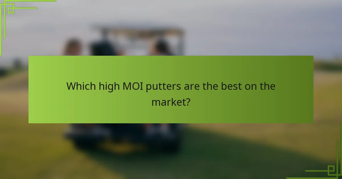 Which high MOI putters are the best on the market?